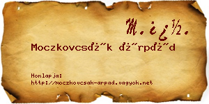 Moczkovcsák Árpád névjegykártya